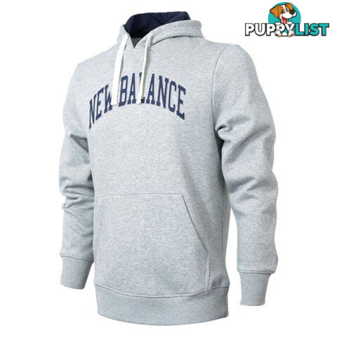 New Balance Mens Logo Hoodie- Athletic Grey - NEWBALANCE