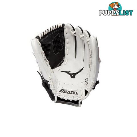 Mizuno Franchise 12 Inch Fastpitch Softball RHT Fielders Glove - Black/White - MIZUNO - 9342556356455