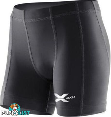 2XU Youth Compression 1/2 Shorts - Black/Black - 2XU - 9336340184911