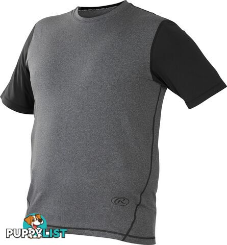 Rawlings Youth Hurler Performance SS Tee - Graphite/Black - RAWLINGS