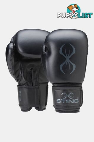 Sting 10oz Titan Boxing Glove - Black/Charcoal - STING