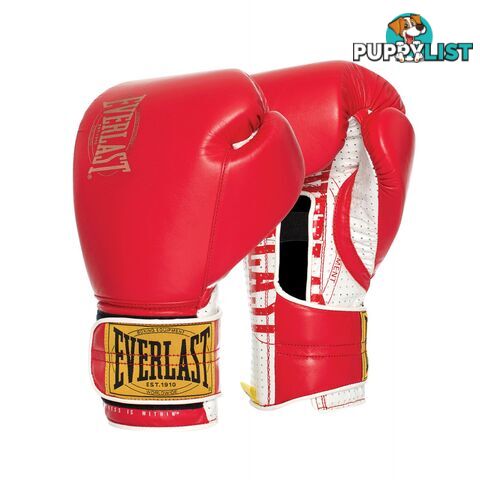 Everlast 1910 Classic 12oz Sparring Glove - Red/White - EVERLAST - 9320153729261