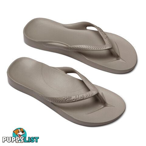 Archies Adults Arch Support Thongs - Taupe - ARCHIES