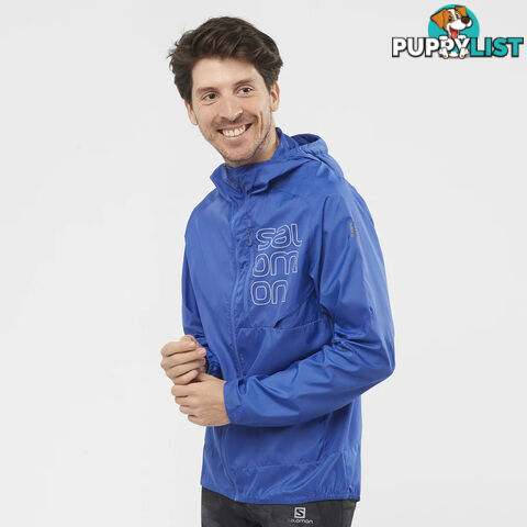 Salomon Mens Bonatti Cross FZ Hoodie - Nautical Blue - SALOMON