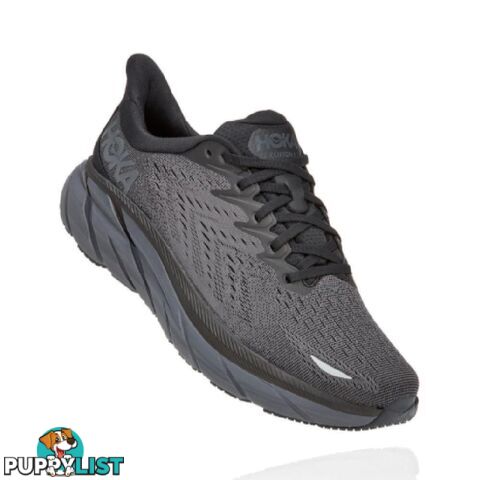 Hoka Mens Clifton 8 Running Shoe - Black/Black - HOKA