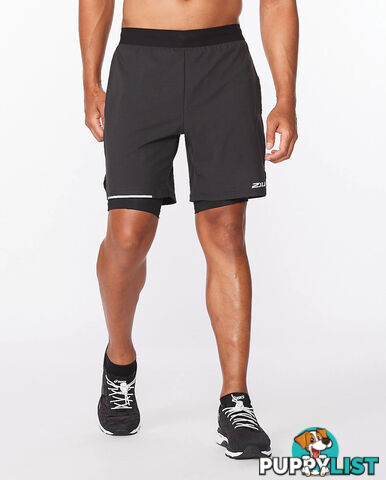 2XU Mens Aero 2-in-1 7 Inch Shorts - 2XU