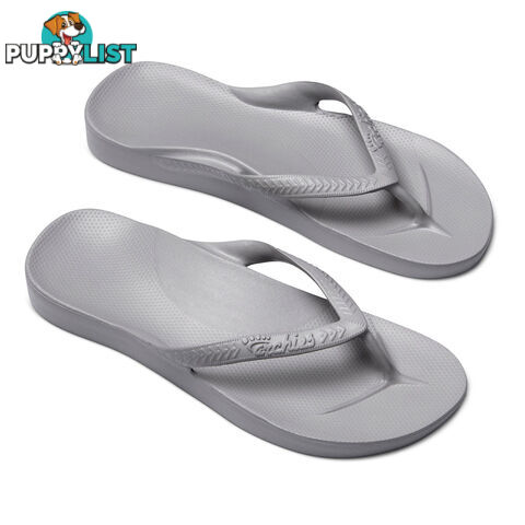 Archies Adults Arch Support Thongs - Grey - ARCHIES