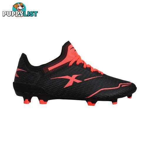 XBlades Voltaic Pro Adult Footy Boot - Black/Firehawk Red - XBLADES