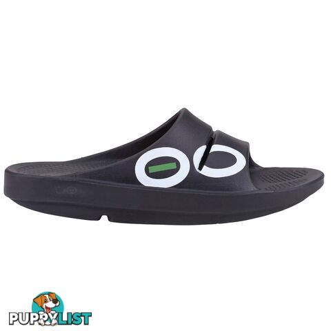 Oofos Ooahh Sport Slide - Black - OOFOS - 848282004275