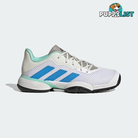 Adidas Barricade Kids Tennis Shoe - White - ADIDAS