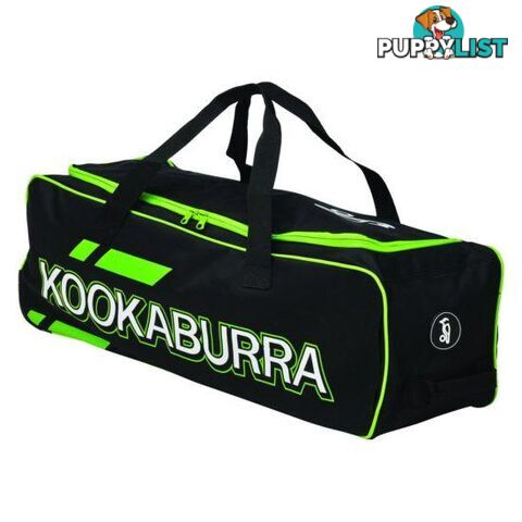 Kookaburra Pro 5.0 Wheelie Cricket Bag - Black/Lime - KOOKABURRA