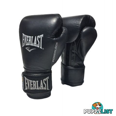 Everlast Pro Powerlock 12oz Training Glove - Black/Black - EVERLAST - 9320153817708