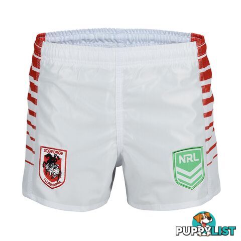 Tidwell Dragons Home NRL Supporter Shorts - White - TIDWELL