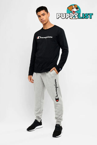 Champion Mens Script Cuff Pant - Grey - CHAMPION