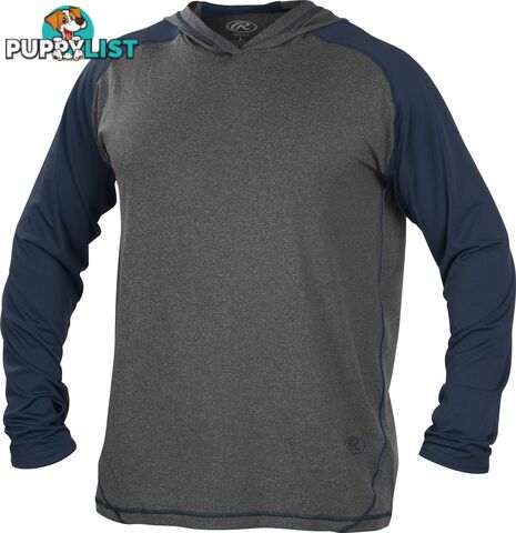 Rawlings Adult Hurler Lightweight Hoodie - Graphite/Navy - RAWLINGS