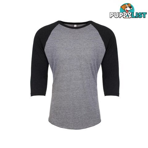 Legend Next Level Tri Blend 3/4 Raglan Baseball Tee-Black - LEGEND - 2200001559165