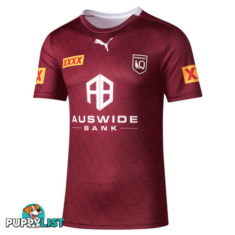 Puma Qld Maroons Adults 2022 Training Tee - Burgundy - PUMA