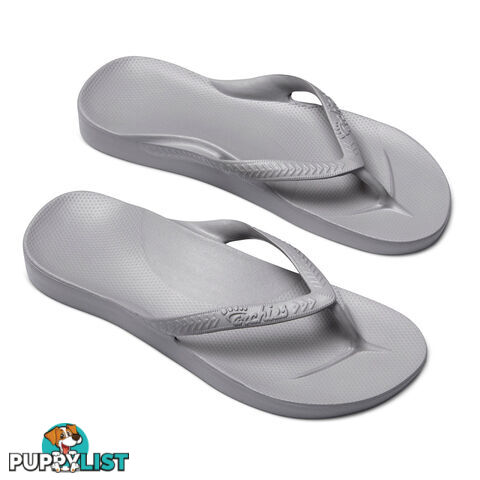 Archies Adults Arch Support Thongs - Grey - ARCHIES