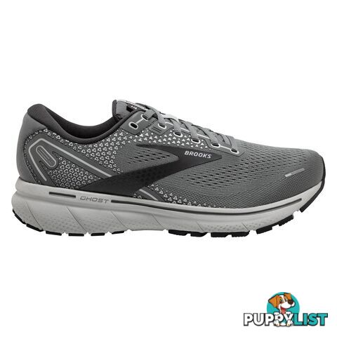 Brooks Mens Ghost 14 D Running Shoe - Grey - BROOKS - 190340949951