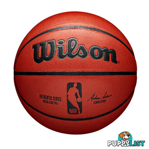 Wilson NBA Authentic Series Indoor Game Basketball - Orange - WILSON