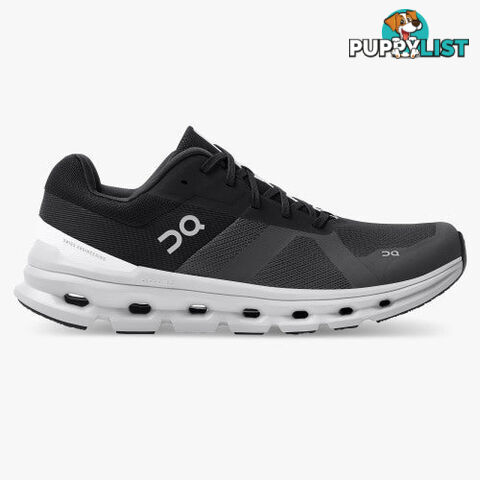 On Cloudrunner Wide Mens Running Shoe - Black - ON