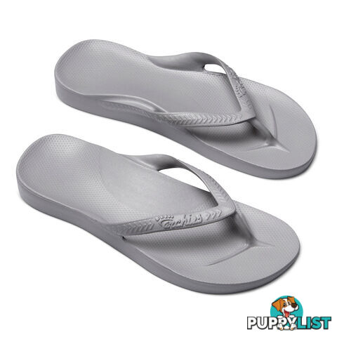 Archies Adults Arch Support Thongs - Grey - ARCHIES