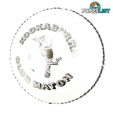 Kookaburra Club Match 156G Cricket Ball - White - KOOKABURRA