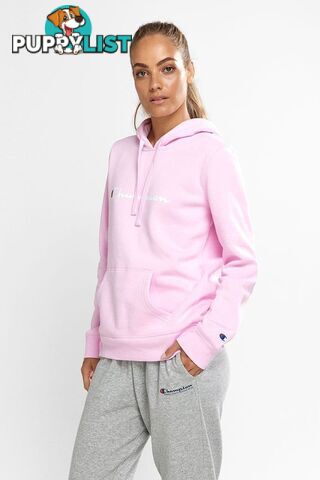 Champion Womens Script Hoodie - Pink - CHAMPION