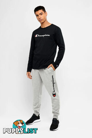 Champion Mens Script Cuff Pant - Grey - CHAMPION