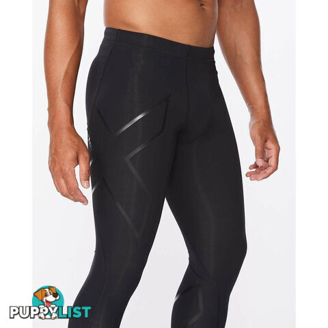 2XU Mens Core Compression Tights - Black/Nero - 2XU - 9336340558774