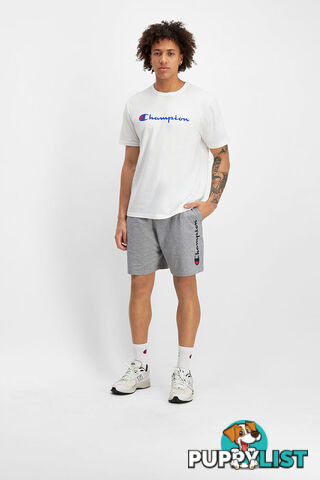 Champion Mens Script Jersey Short - Grey - CHAMPION