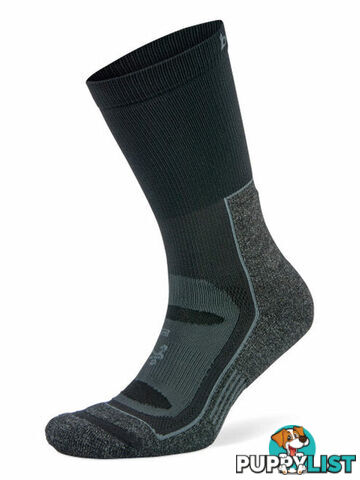 Balega Blister Resist Crew Sock - Grey/Black - BALEGA