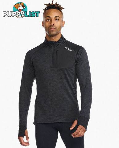 2XU Mens Ignition 1/4 Zip Top - Black - 2XU