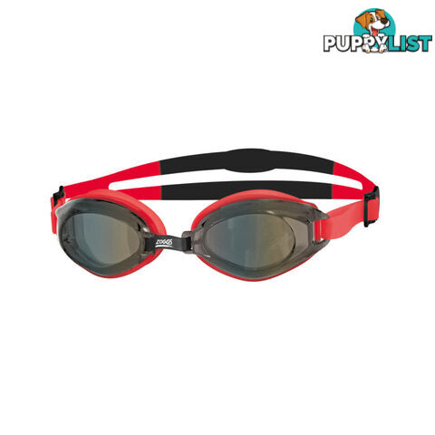 Zoggs Endura Mirror Swim Goggles-Red/Black/Smoke - ZOGGS