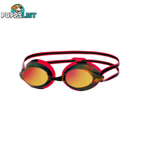 Zoggs Racespex Rainbow Mirror Swim Goggles - Black/Red/Mirror - ZOGGS