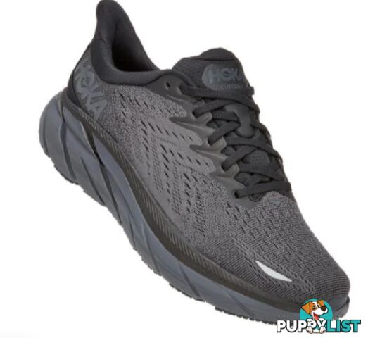 Hoka Clifton 8 D Womens Running Shoe - Black/Black - HOKA