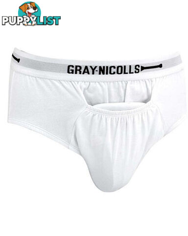 Gray-Nicolls Cricket Boys Briefs - White - GRAYNICOLLS