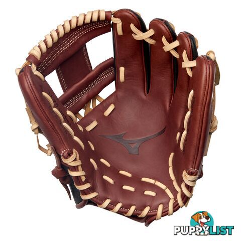 Mizuno Prime Elite 11.75 Inch RHT Baseball Glove - Black/Brown - MIZUNO