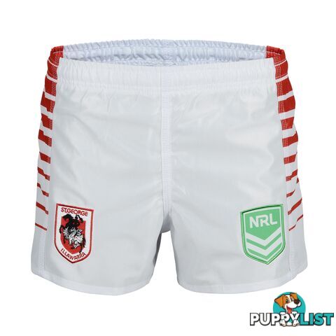 Tidwell Dragons Home NRL Supporter Shorts - White - TIDWELL