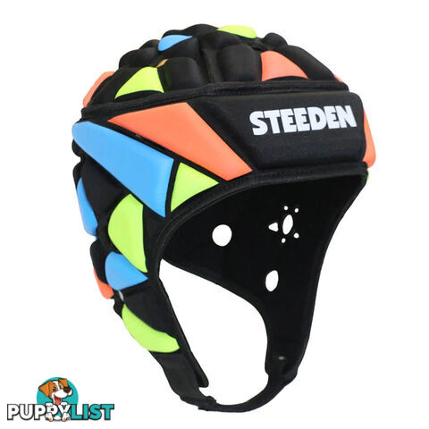 Steeden Blast Headgear - Black/Blue/Orange - STEEDEN