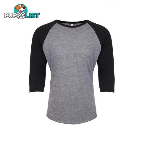 Legend Next Level Tri Blend 3/4 Raglan Baseball Tee-Black - LEGEND - 2200001559196