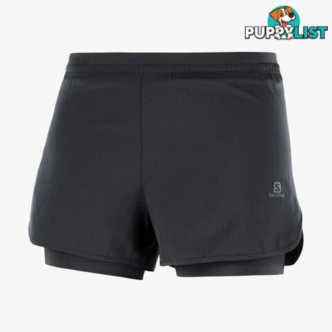 Salomon Womens Cross 2in1 Short - Black - SALOMON