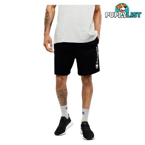 Champion Mens Script Jersey Short - Black - CHAMPION - 9351950861861