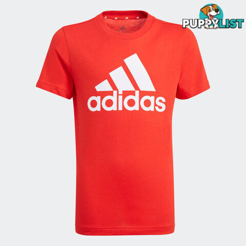 Adidas Boys Big Logo Tee - Red - ADIDAS