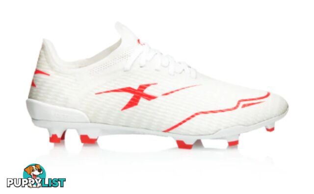 XBlades Voltaic Pro Womens Footy Boot - White/Firehawk Red - XBLADES