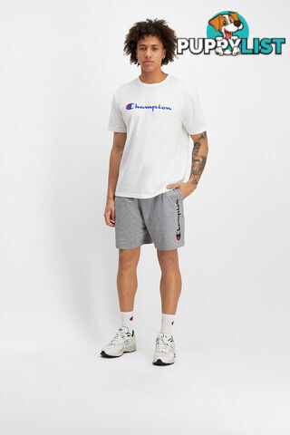 Champion Mens Script Jersey Short - Grey - CHAMPION