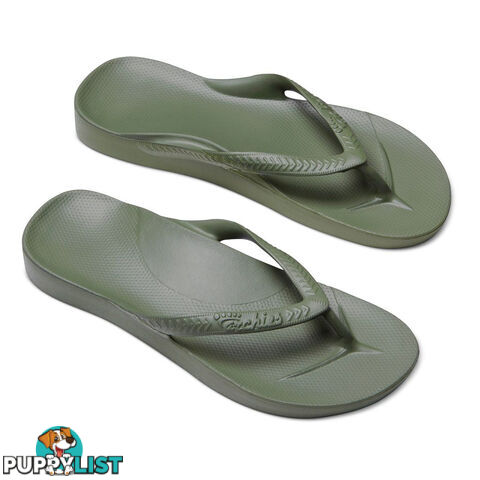 Archies Adults Arch Support Thongs - Khaki - ARCHIES