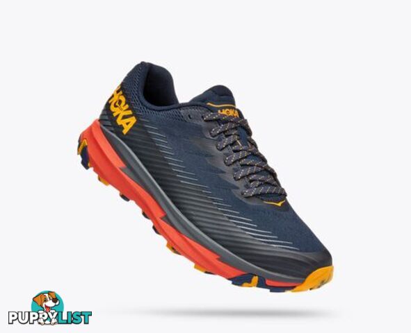 Hoka Torrent 2 Mens Trail Shoe - Navy/Orange - HOKA