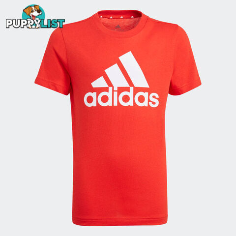 Adidas Boys Big Logo Tee - Red - ADIDAS