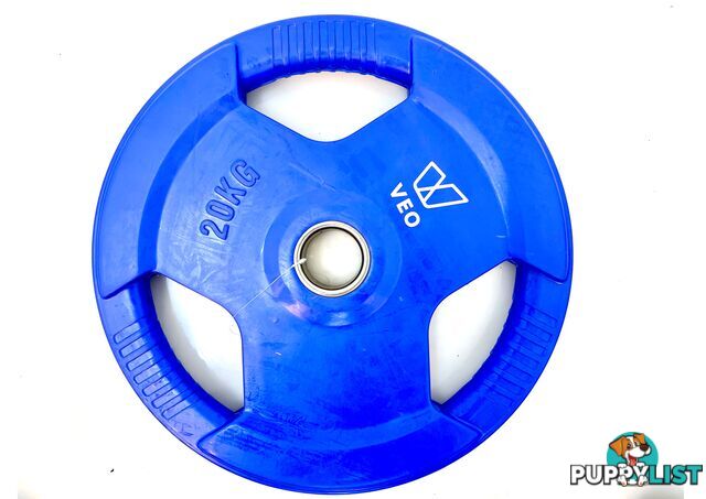 VEO Olympic Rubber Bump Plate 20KG - VEO